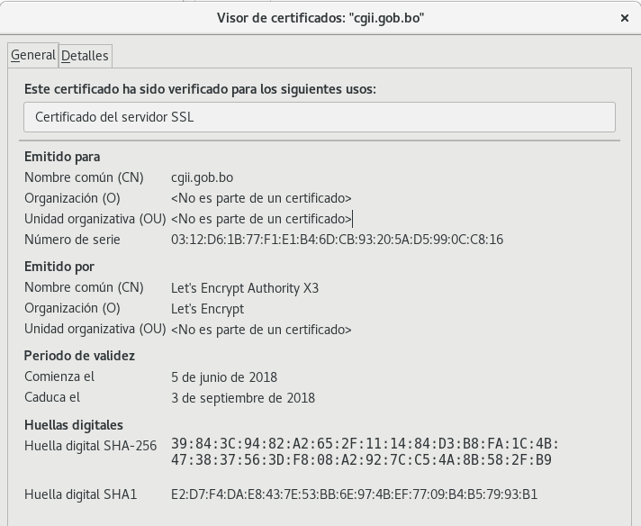 Certificado CGII